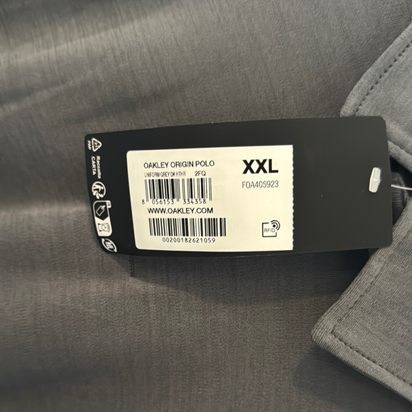 Oakley Men's Gray Polo Shirt - Picture 4 of 4